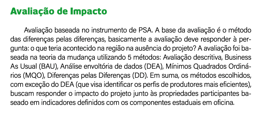  Avalia o de Impacto Avalia  o baseada no instrumento de PSA. A base da avalia  o   o m todo das diferen as pelas di...